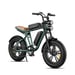 Bicicleta Eléctrico ENGWE M20 | Velocidad Máx 25 km/h | Autonomía 75 km | Motor 750W | BateríAs Duales 48V 13Ah | Neumáticos de 20 Pulgadas | Verde