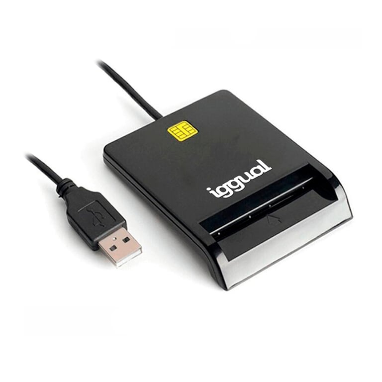 iggual IGG316740 lecteur de carte magnétique USB Noir - Neuf