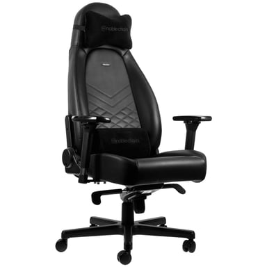 noblechairs Icon Siège rembourré Dossier rembourré Noir à motif