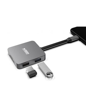 Urban Factory HUBEE LIGHT USB 3.2 Gen 1 (3.1 Gen 1) Tipo-C Grigio