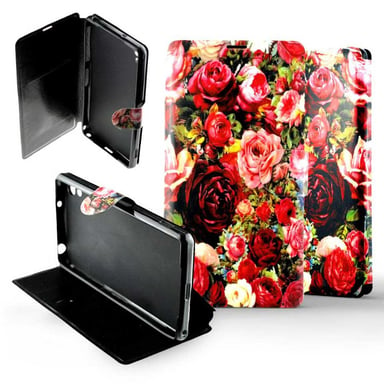 Etui Folio compatible Bouquet de roses Sony Xperia Z2