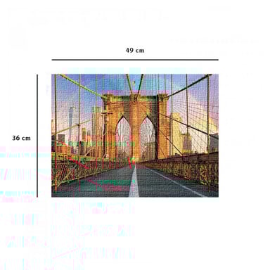 Puzzle de 500 piezas - Imágenes del famoso puente de Brooklyn