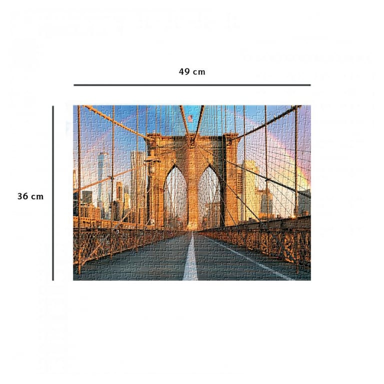 Puzzle 500 pièces - Le célèbre Pont de Brooklyn en image - Neuf