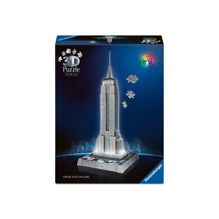 Puzzle 3D Iconics - Empire State Building illuminé - Neuf