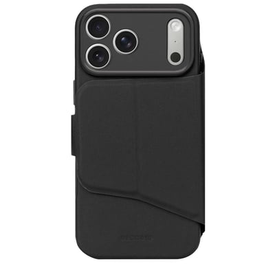 Decoded Funda Folio para iPhone 17 Pro Max de Silicona Texturizada con Carcasa Desmontable Negro