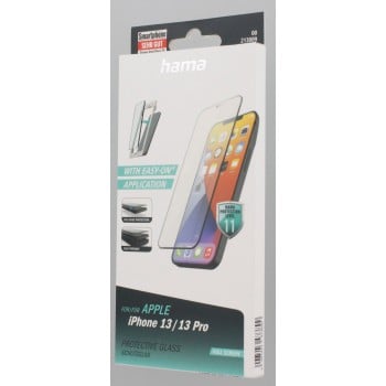 Vetro protettivo 3D a schermo intero per Apple iPhone 13/13 Pro, nero