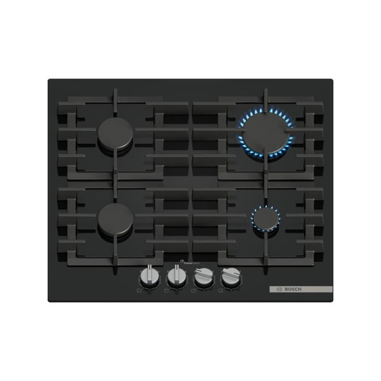 TABLE GAZ VERRE TREMPÉ 60 CM SER6 VERRE TREMPÉ FONTE INDIVIDUEL A BOSCH PPP6A6I40 - vue 4