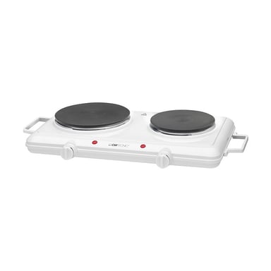 Plaque chauffante double 2500W Clatronic DKP 3583 Blanc - Neuf