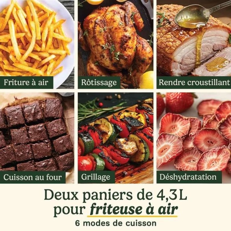 Friteuse À Air 3 En 1 CUISINART ATF13XSSU – 13,6L, 2400W, 2 Paniers, 1 Tiroir Central - vue 6