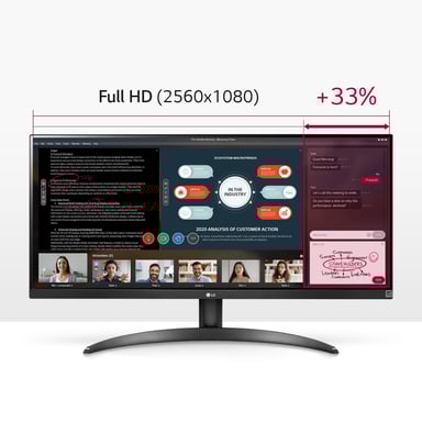 LG 29WP500-B 73,7 cm (29'') 2560 x 1080 píxeles Full HD Ultra ancho LED Negro