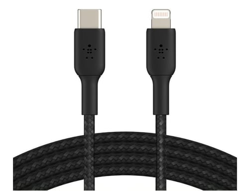 Belkin CAA004BT1MBK cable de conector Lightning 1 m Negro