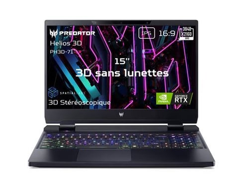 Acer Predator Helios 3D 15 SpatialLabs Edition PH3D15-71-93F4 15.6 Intel Core i9 32 GB RAM 1 TB SSD Gaming Laptop Negro