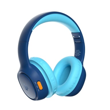 Tronsmart KH02 Casque Bluetooth Enfant, Audio à Volume Limité 74/85/94 DB, Pliable Avec Microphone Intégré, Sans Fil Bluetooth 5.3 Pour Étude, Voyage, Bleu