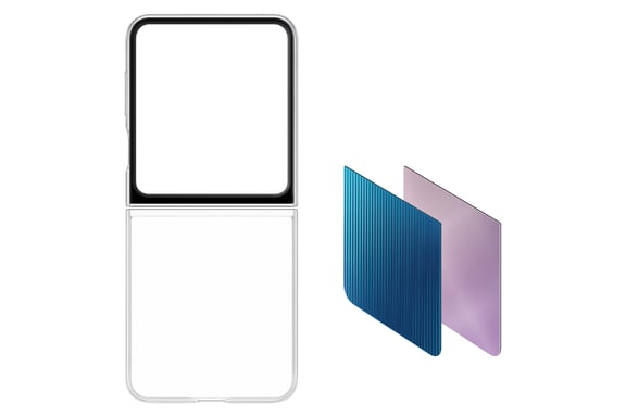 Samsung EF-ZF731CTEGWW coque de protection pour téléphones portables 17 cm (6.7'') Folio porte carte Transparent Samsung Galaxy Z Flip5