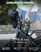Bicicleta eléctrica isinwheel U4 para adultos, batería de 250 W, 36 V, 10,4 Ah, 16'', bicicletas eléctricas de paso bajo para adultos y adolescentes-Negro