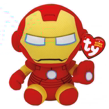 Peluches Marvel Beanie Babies - Iron Man en Taille Petite