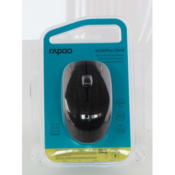 Rapoo M200 Plus souris Bureau Ambidextre RF sans fil + Bluetooth Optique 1300 DPI