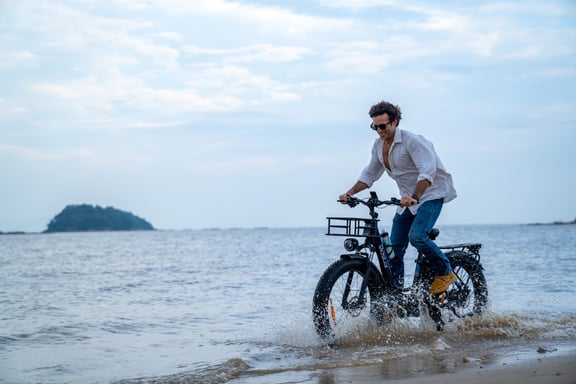 Vélo de montagne électrique Ridstar MN26 1500 W à gros pneus 48 V 20 Ah