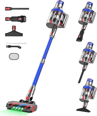Aspirateur Balai Sans Fil 48kPa HEPA 2L LED