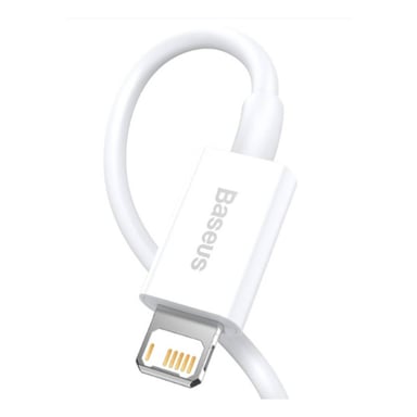 Baseus CALYS-A02 Cavo per telefono cellulare Bianco 1 m USB A Lightning