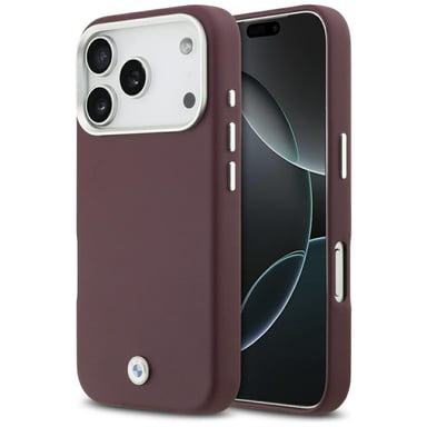 Étui BMW Sign Full Wrapped Metal MagSafe pour iPhone 17 Pro, rouge