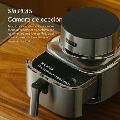 Freidora de Aire Cosori Iconic Single Chef Edition 6 2L 1725W Inoxidable con Temporizador