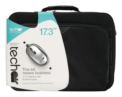 Techair Classic essential 43,9 cm (17,3'') Maletín Negro