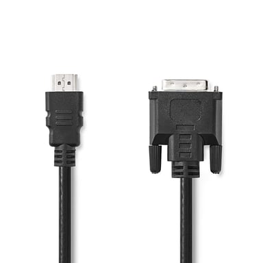 Nedis CCGL34800BK20 câble vidéo et adaptateur 2 m HDMI Type A (Standard) DVI-D Noir - Neuf