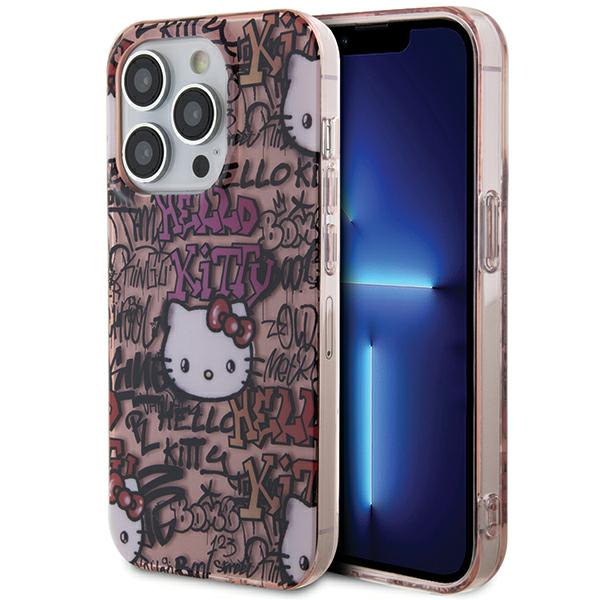 Hello Kitty Coque de telephone - iPhone 15 Pro Max - Rose - Souple - Design