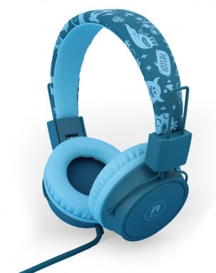 Casco Safe Kids con cavo jack verde/blu