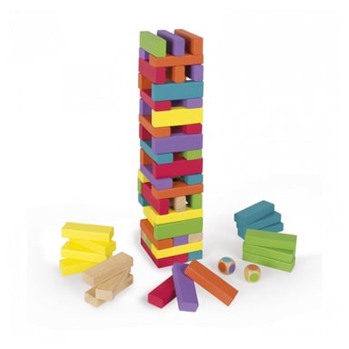 Janod Equilibloc Juego de equilibrio de colores para niños