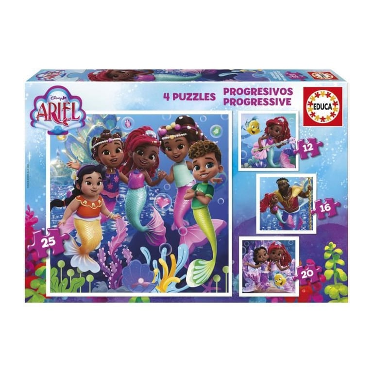 Puzzles progréssifs EDUCA Ariel 12+16+20+25 pièces - vue 7