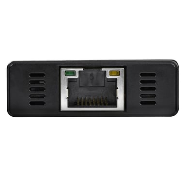 StarTech.com Hub portatile a 3 porte USB 3.0 (5Gbps) con cavo integrato e Gigabit Ethernet - Alluminio