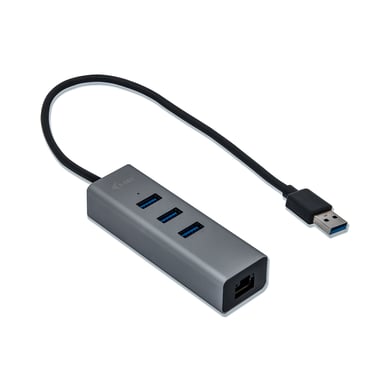 i-tec Metal HUB USB 3.0 3 porte + adattatore Gigabit Ethernet