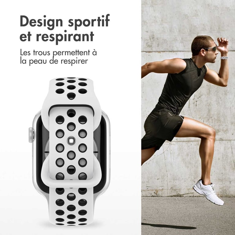 imoshion Bracelet sport? pour Apple Watch Series 1 á 9 / SE 384041 mm | Series 10 42 mm Taille / Pure Platinum & Neuf - vue 6