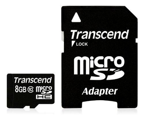 Transcend TS8GUSDHC10 mémoire flash 8 Go MicroSDHC NAND Classe 10 Neuf