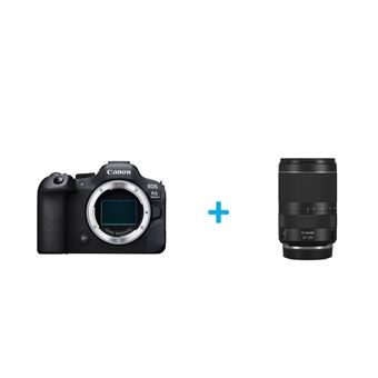 Appareil photo hybride Canon EOS R6 Mark II nu + Objectif Hybride Canon RF 24 240mm f4 6.3 IS USM - vue 2
