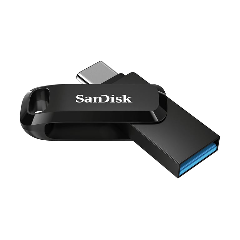 SanDisk Ultra Dual Drive lecteur USB flash 128 Go USB Type-A / USB Type-C 3.2 Gen 1 (3.1 Gen 1) Noir, Argent