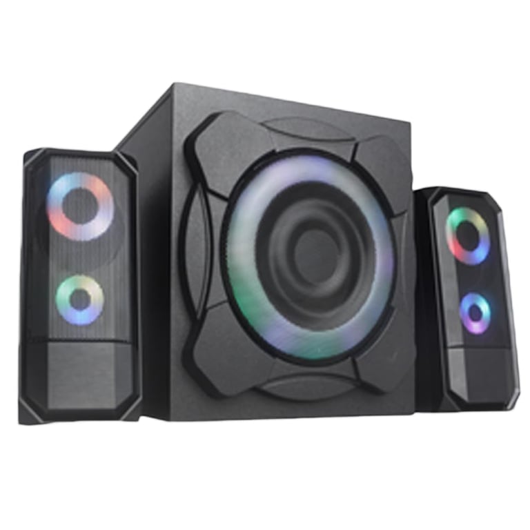 Haut Parleur Gaming BERSERKER GAMING THOR 2.1 RMS Sans Fil Éclairage LED RVB - vue 2
