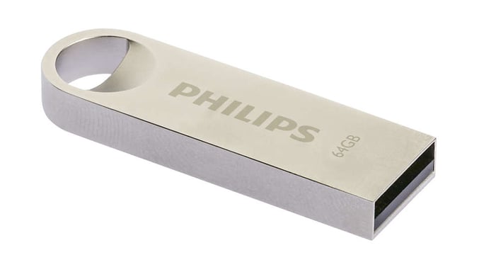 Philips Moon Edition 2.0 unidad flash USB 64 GB USB tipo A Plata