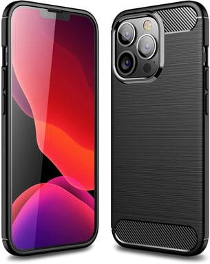 Apple iPhone 13 PRO 6,1 coque style carbone noir