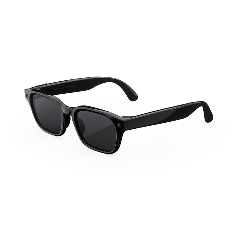 Lunettes connectées IA Meta Adventurer Standard Classic Noir appareil photo intégré audio à conduction osseuse - Neuf