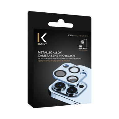 Tapa del objetivo de aleación metálica para Apple iPhone 13 Pro/13 Pro Max, azul titanio