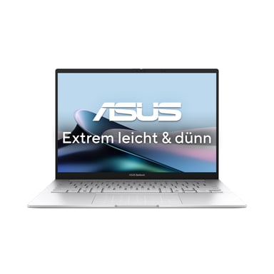 ASUS Zenbook 14 OLED UX3405CA-PP221W Intel Core Ultra 9 285H Portátil 35,6 cm (14'') WQXGA+ 16 GB LPDDR5x-SDRAM 1 TB SSD Wi-Fi 7 (802.11be) Windows 11 Home Alemán Plata