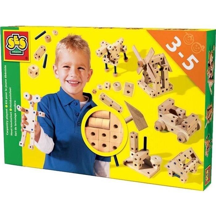 SES CREATIVE Kit pour le jeune ébéniste Jeu de construction de jouets Bois - vue 2