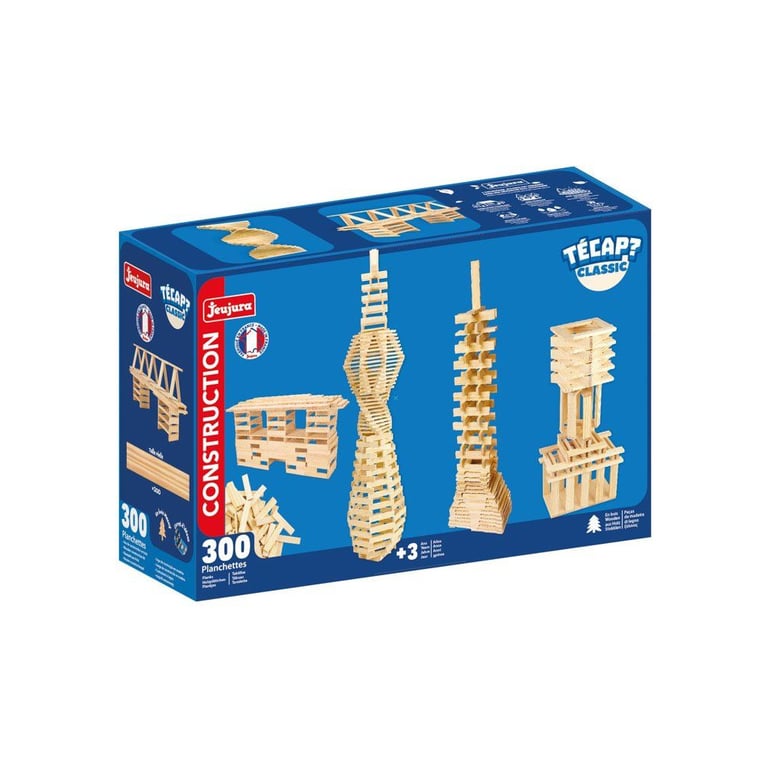 Jeu de construction en bois JEUJURA TéCap Classic 300 pièces bois naturel Neuf - vue 2