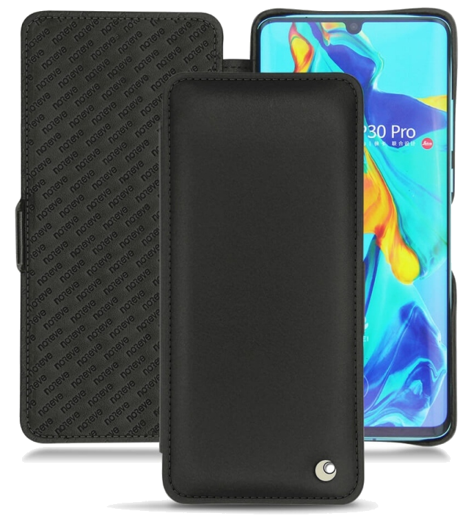 Housse cuir Huawei P30 Pro - Rabat horizontalNoir