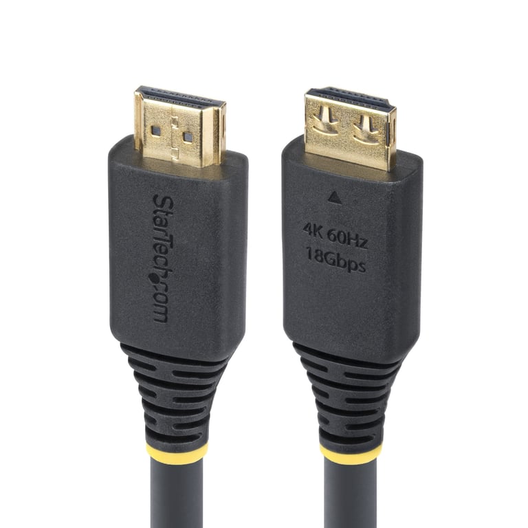 StarTech.com Câble Hdmi Haute Vitesse De 7 M Avec Connecteurs À Verrouillage, 4k 60 Hz/1440p 144 Hz, Hdr10/hdcp 2.2/arc Noir - vue 2
