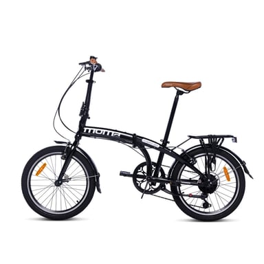 Bicicleta Plegable Urbana LIGHT 20'' Negra , aluminio, SHIMANO 7v.