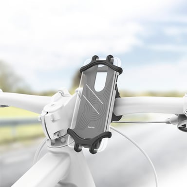 Supporto universale per bicicletta per smartphone fino a 6-8 cm di larghezza e 13-15 cm di altezza